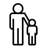 Adult with child icon
