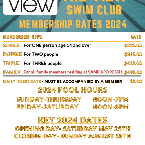 The View Swim Club Membership 2024